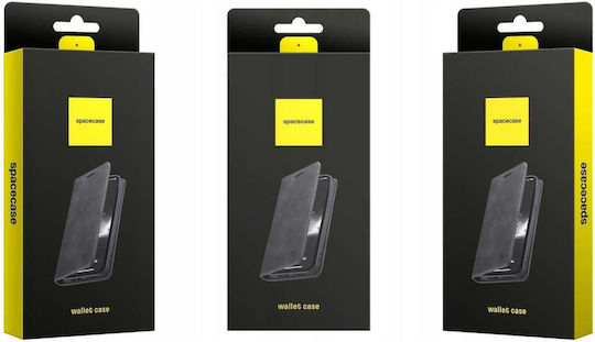 Spacecase Leather and Silicone Wallet Black (Oppo Reno 14 Pro)