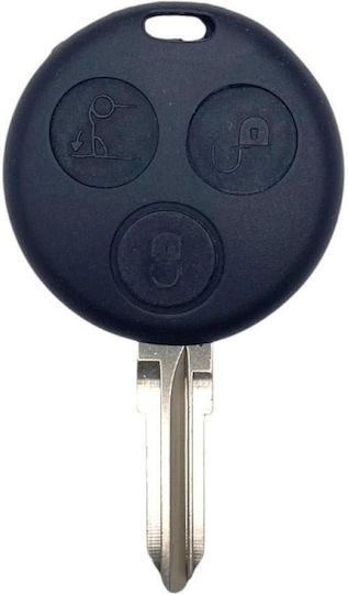 Car Key Shell with Blade with 3 Buttons Type for Smart
