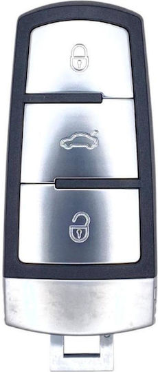 Carcasă cheie auto cu lamă cu 3 butoane pentru VW
