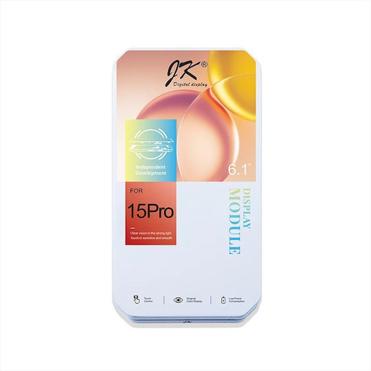 O ecran In-cell cu Mecanism Tactil pentru iPhone 15 Pro (Negru)
