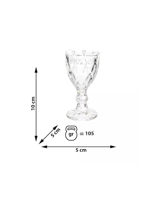 Set de pahare din Sticlă 60ml 6buc
