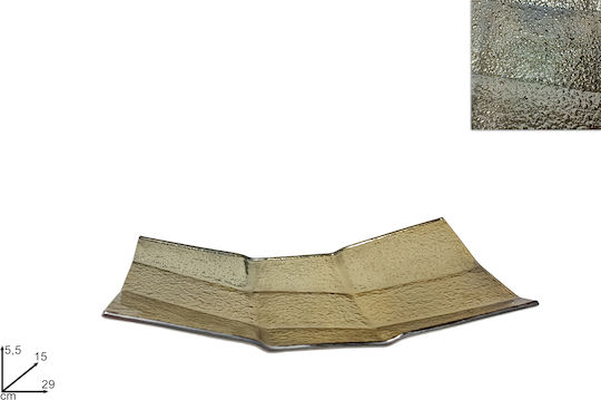 Due esse Dekorative Platte Grün 1Stück 29x15x5.5cm Due esse Dekorative Platte Grün 1Stück 29x15x5.5cm