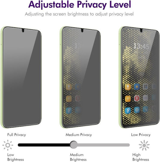 Enkay Privacy Full Face Tempered Glass Μαύρο (Redmi 15C 4G)