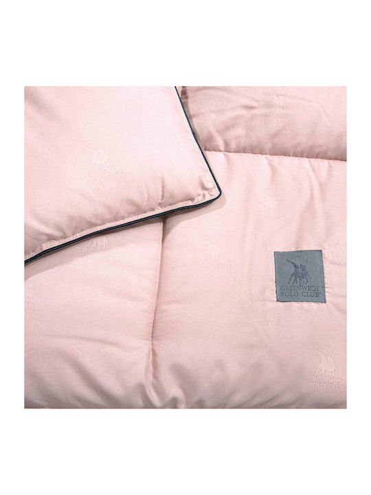 Greenwich Polo Club Duvet Single with Microfiber Filling 160x240cm 4444 Pink 550 GSMGsm 10.5 togs Togs