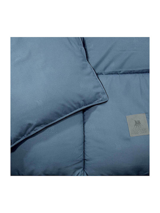 Greenwich Polo Club Duvet Single with Microfiber Filling 160x240cm 4446 Dusty Blue 550 GSMGsm 10.5 togs Togs