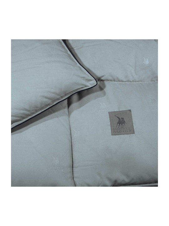 Greenwich Polo Club Duvet Single with Microfiber Filling 160x240cm 4443 Grey 550 GSMGsm 10.5 togs Togs