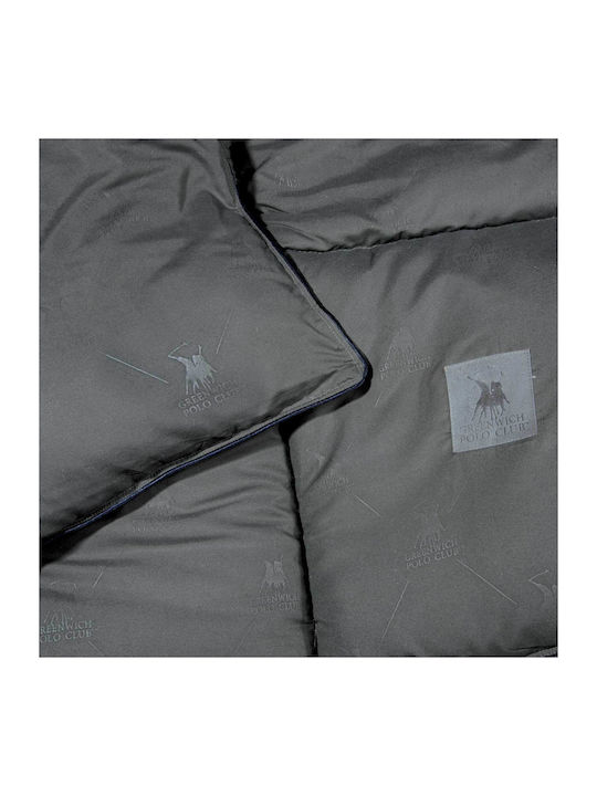 Greenwich Polo Club Duvet Single with Microfiber Filling 160x240cm 4447 Dark Grey 550 GSMGsm 10.5 togs Togs