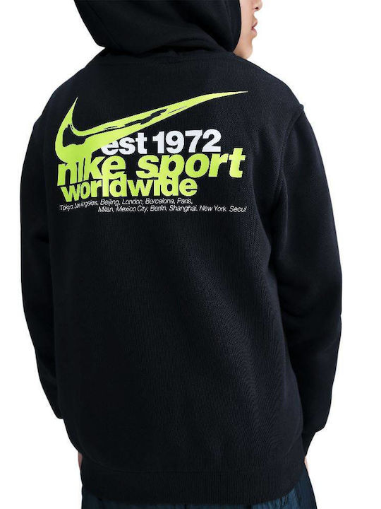 Nike Παιδικό Φούτερ Black, White, Volt