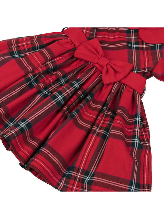 Dress Παιδικό Φόρεμα Καρό Κόκκινο