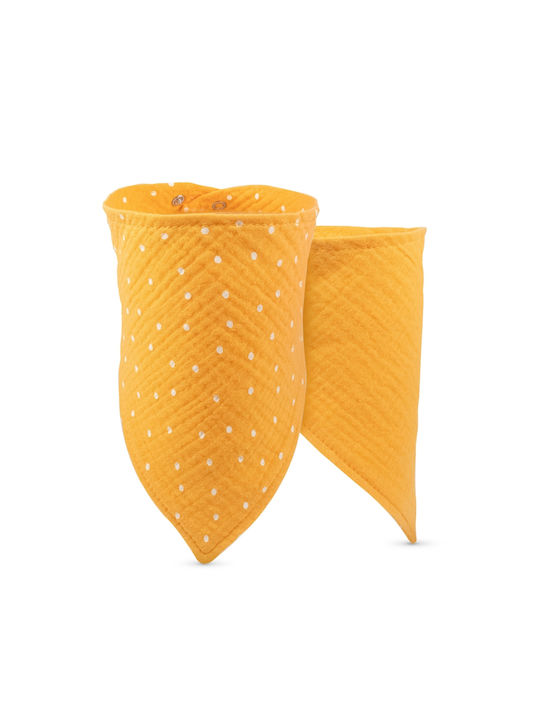 Baboo Baby Burp Cloth Portocaliu 25x25εκ. 2buc