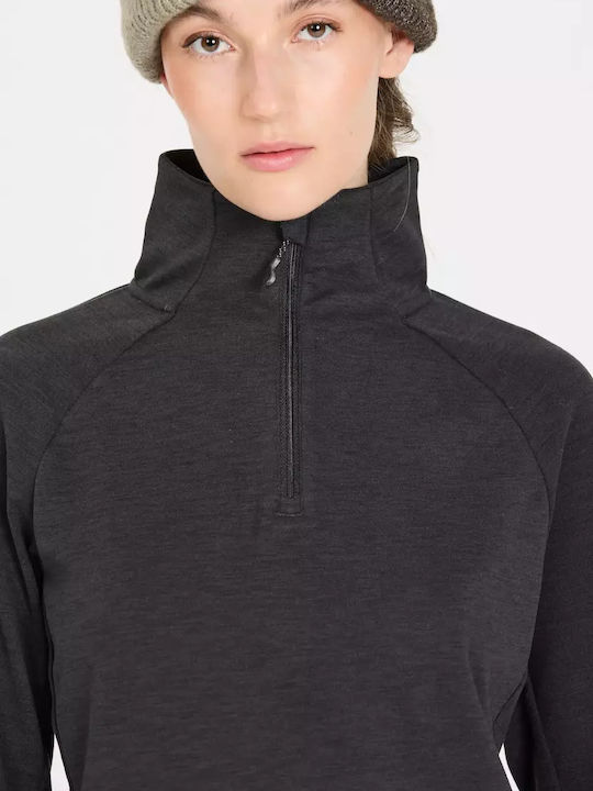 Bluza Damă Gri cu Fermoar