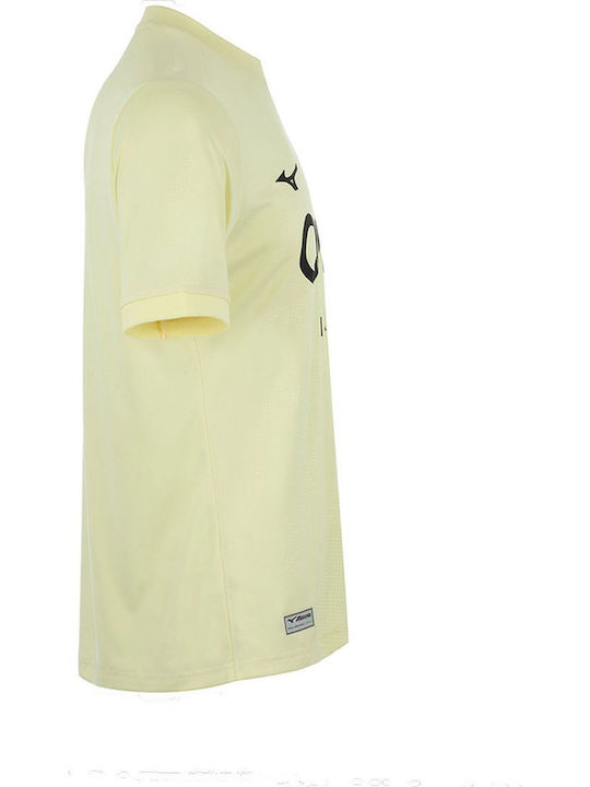 Sportliche Herrenbluse Kurzarm Gelbe Jersey