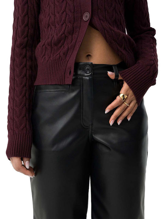 Women's Fabric Trousers Black