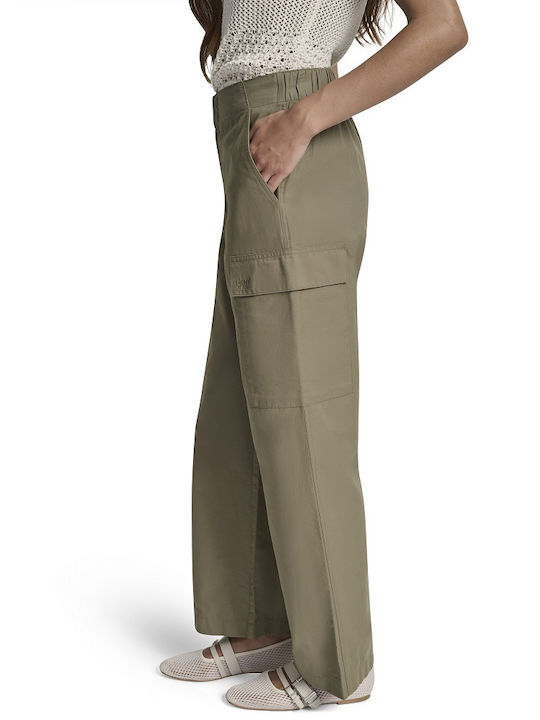 Damen Stoff Cargo Hose Khaki
