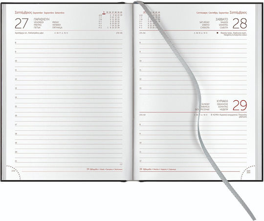 THeofylaktos Derby Firenze Daily Agenda 2026 Grey 17.2x24cm