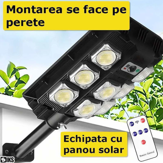 Lampă Solară Stradală Alb Natural cu Fotocelulă și Telecomandă IP65