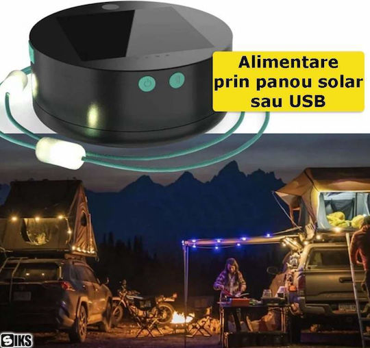 Suspendata Lampă Solară Ghirlande 100lm cu Alb Cald Lumină