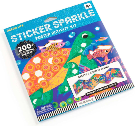 Set De Activități Poster Și Autocolante Ocean Life Sticker Sparkle