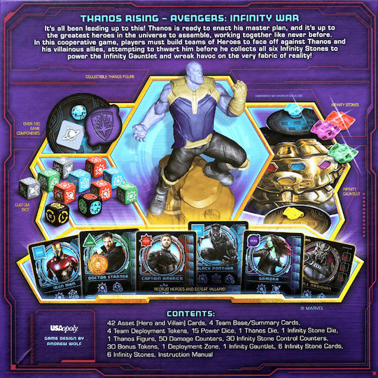 Board Game Thanos Rising for 2-4 Players 10+ Years Old (EN) USAopoly