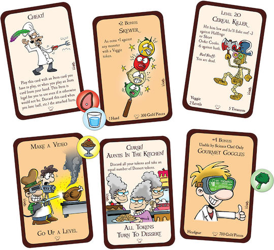 Настолна игра Munchkin Crazy Cooks за 3-6 играчи 12+ години (EN) Steve Jackson Games