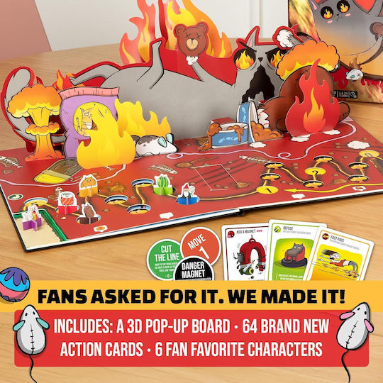 Επιτραπέζιο Παιχνίδι Exploding Kittens: The Board Game για 2-6 Παίκτες 7+ Ετών (EN) Exploding Kittens