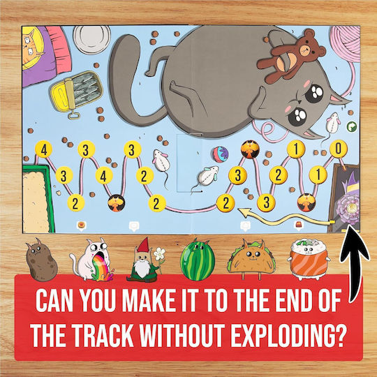 Επιτραπέζιο Παιχνίδι Exploding Kittens: The Board Game για 2-6 Παίκτες 7+ Ετών (EN) Exploding Kittens