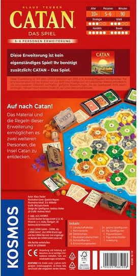 Επέκταση Παιχνιδιού CATAN - The Game για 5-6 Παίκτες 10+ Ετών (GER)