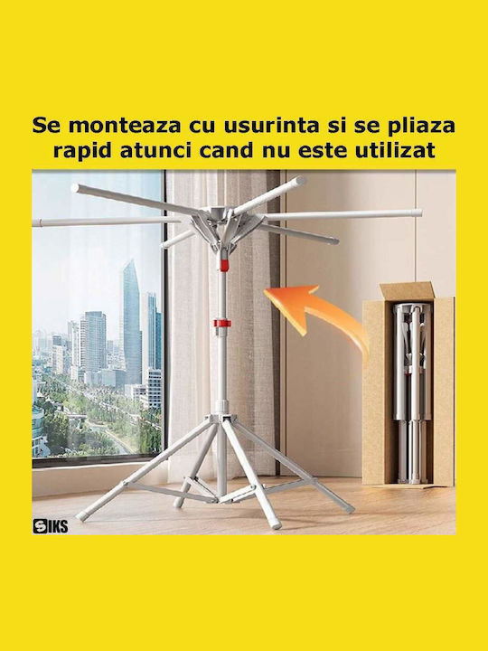 Πτυσσόμενη Απλώστρα Δαπέδου από Μέταλλο