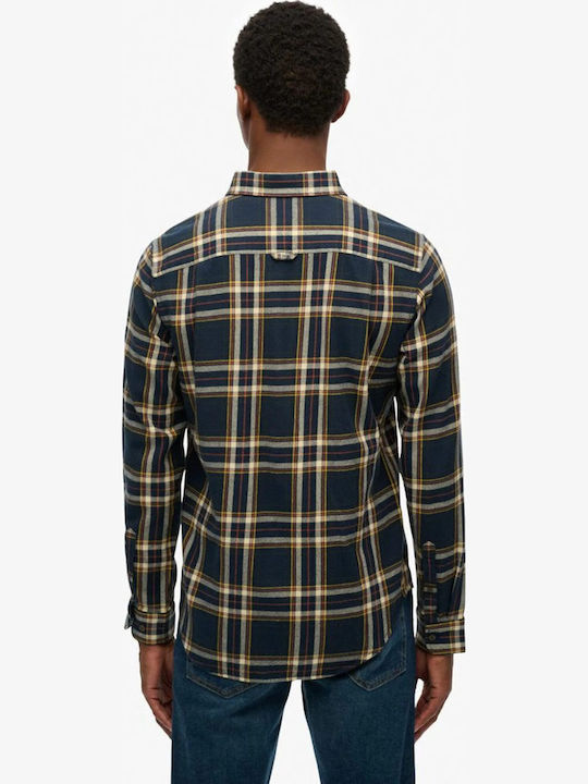 Lumberjack Lumberjack Μακρυμάνικo Βαμβακερό Πουκάμισο Μπλε