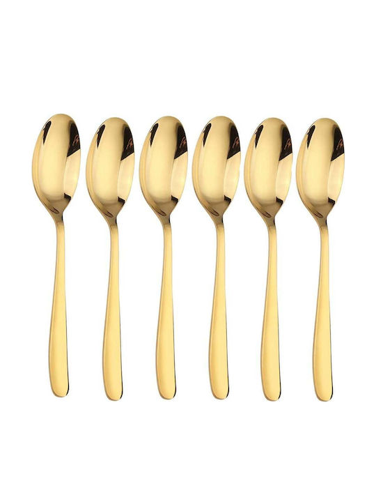 Set Linguri Cafea Ceai Inox Maro 20cm 6 Bucăți