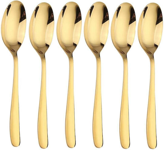 Set Löffel Kaffee/Tee Inox Braun 20cm 6 Stück