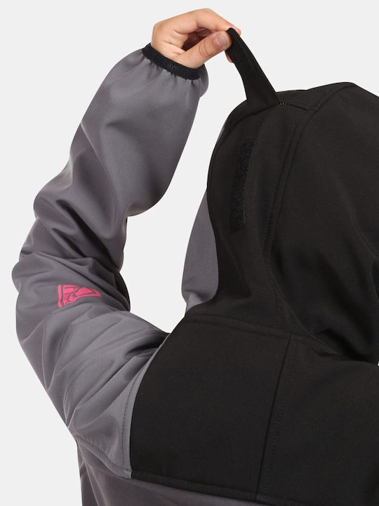 Kids' Sports Jacket with Hood Black