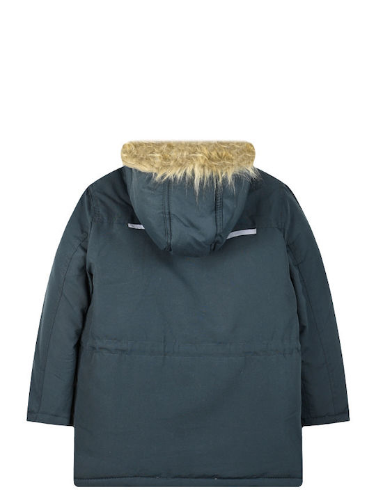Kids' Parka Long with Hood Black