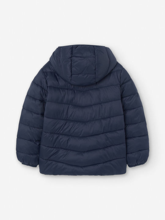 Kids' Quilted Jacket with Hood Blue