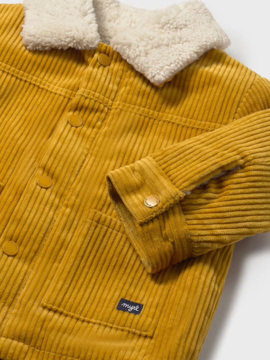 Kids' Coat with Lining Yellow