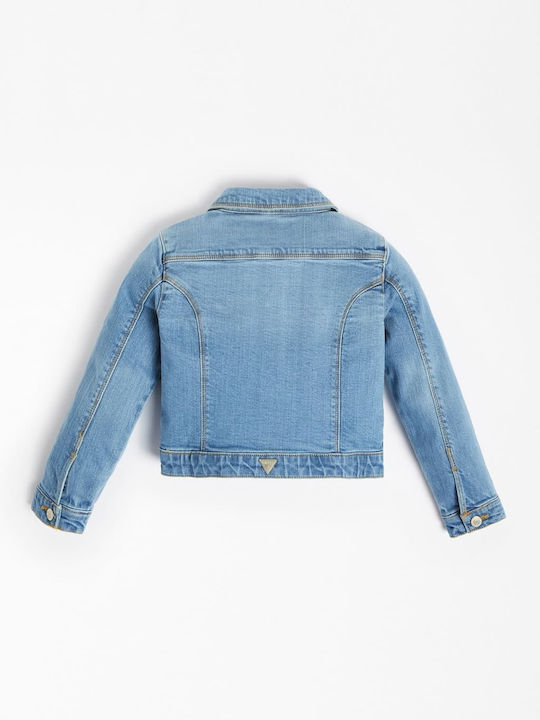 Kids' Denim Jacket Short Light Blue Core