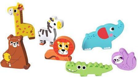Ξύλινο Παιδικό Puzzle Chunky Puzzle Pet για 12+ Ετών 8pcs Tooky Toys