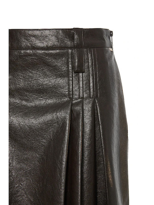 Δερμάτινη Mini Φούστα Black