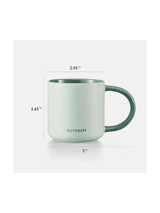 Buydeem Mug Ceramic Green 300ml