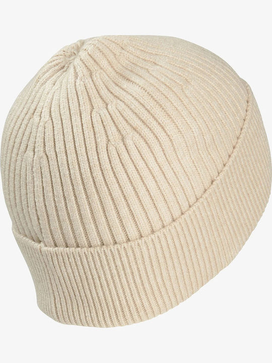 Beanie Unisex Σκούφος Πλεκτός σε Μπεζ χρώμα
