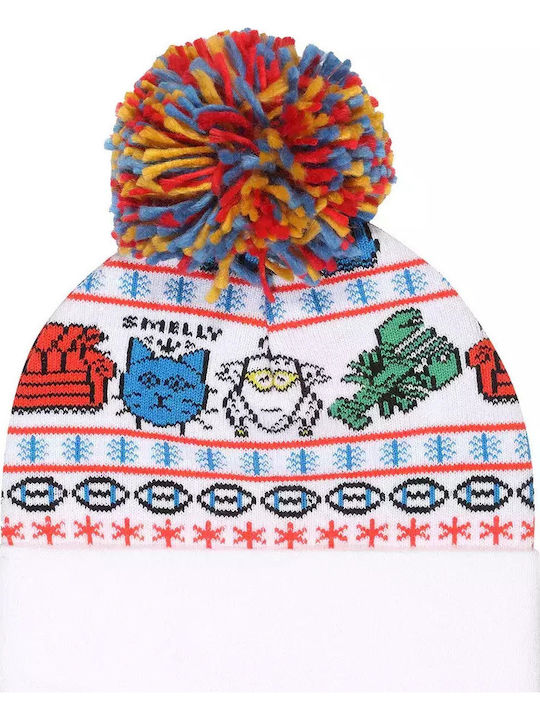 Beanie Unisex Beanie Gestrickt in Weiß Farbe