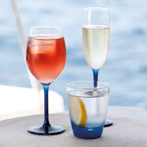 Marine Business Ecozen Set of Glasses Water made of Plastic Party Blue 6pcs