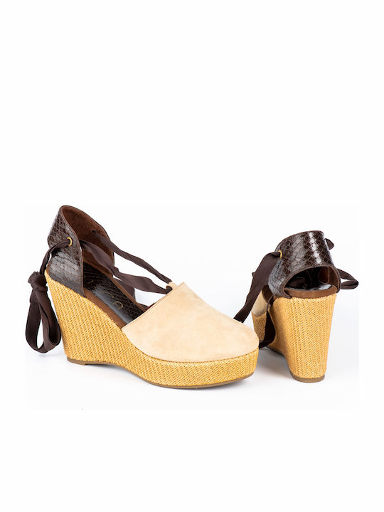 Damenplattformen im Espadrilles-Stil Gray