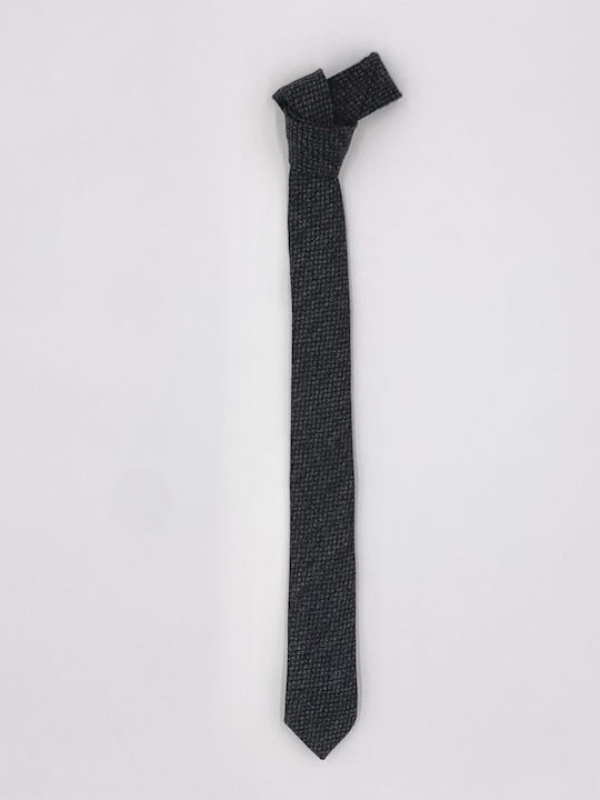Duk Men's Tie Printed in Black Color
