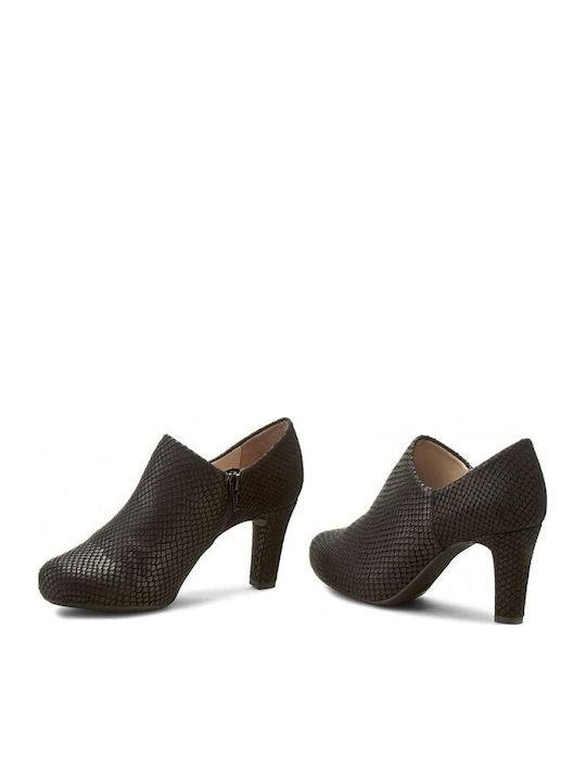Leder Stiefeletten Damen Gray