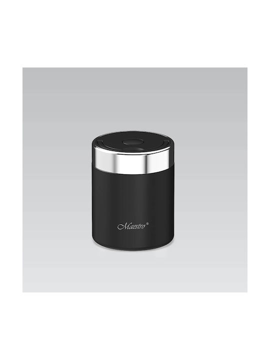 Maestro Plastic Thermo Lunch Box Black 500ml