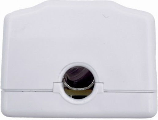 Cablexpert Cat6a Ftp Single Port Surface Mount Box White