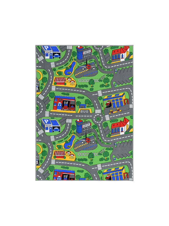 Kids Rug Bermudes Citylife Grey 133x190