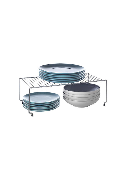 Metaltex Brooklyn Kitchen Organizer Racks Metallic in Silver Colour 23x47x15cm