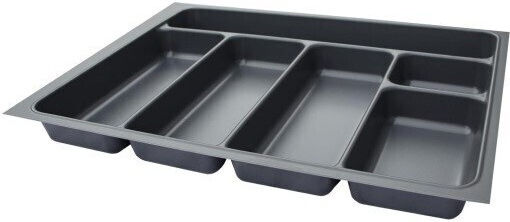 Agoform Tăvi Pentru Tacâmuri De Sertar Din Plastic 24x48x6cm Gri
